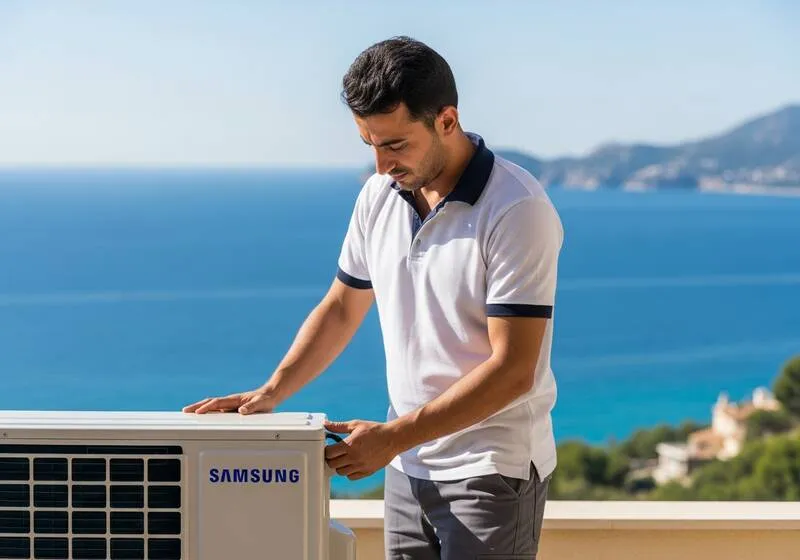 089 Bayern Samsung klima dış ünite montajı profesyonel ekip tarafından Antalya villa inverter klima sistemi kurulumu fiyatları Akdeniz bölgesi