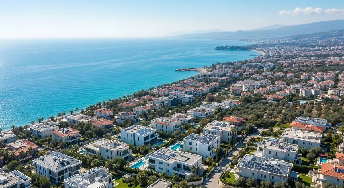 089 Bayern 4'ü 1 arada enerji sistemi kurulumu Antalya Akdeniz villası güneş paneli Vaillant ısı pompası Samsung klima batarya depolama profesyonel montaj Kemer Belek Side Alanya Türkiye