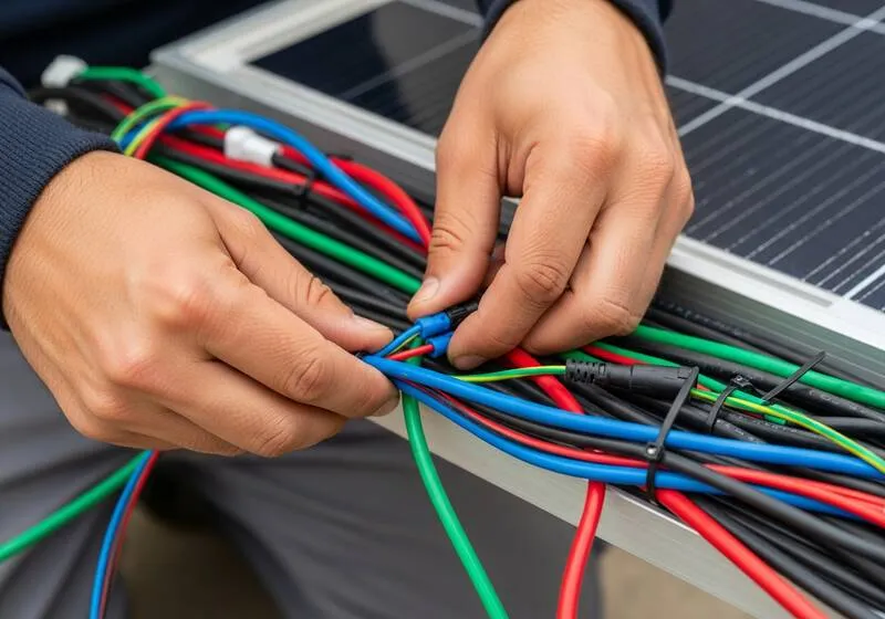 089 Bayern profesyonel güneş paneli kablo bağlantısı ve montaj detayı Antalya villası çatısında solar panel kurulumu fiyatları 2026 Akdeniz bölgesi