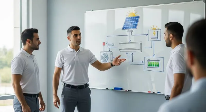 089 Bayern 4'ü 1 arada enerji sistemi sunumu Antalya - Alman kalitesi güneş paneli Vaillant ısı pompası Samsung klima batarya depolama Türkiye